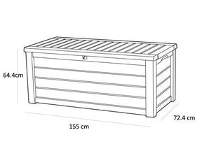 Estilorra Westwood 570L Outdoor 75% recycled Garden Furniture Storage Box