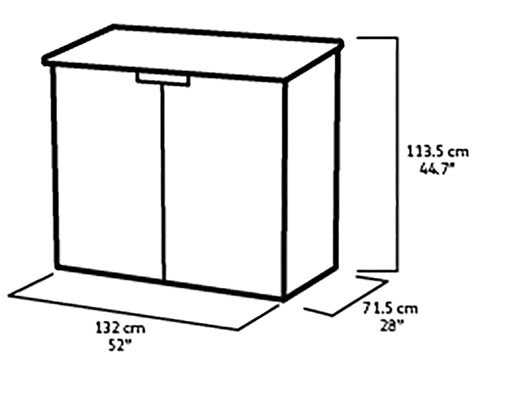 Keter Store It Out Nova Outdoor Garden Furniture Storage Shed Light Grey with Dark Grey Lid | Fade Free | All Weather Resistant | Safe and Secure | Zero Maintenance | 5 year Warranty
